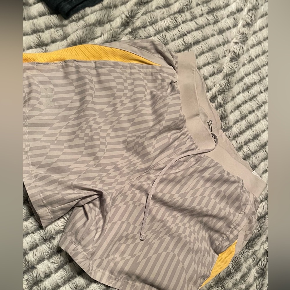 - Under armor running shorts 5 inch inseam